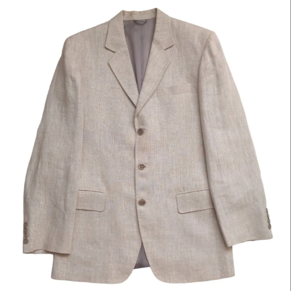 KACHINS Men's Linen Blazer Jacket Custom Made Fully Lined